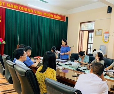 Kiểm sát trực tiếp tại Chi cục Thi hành án dân sự quận Hoàng Mai